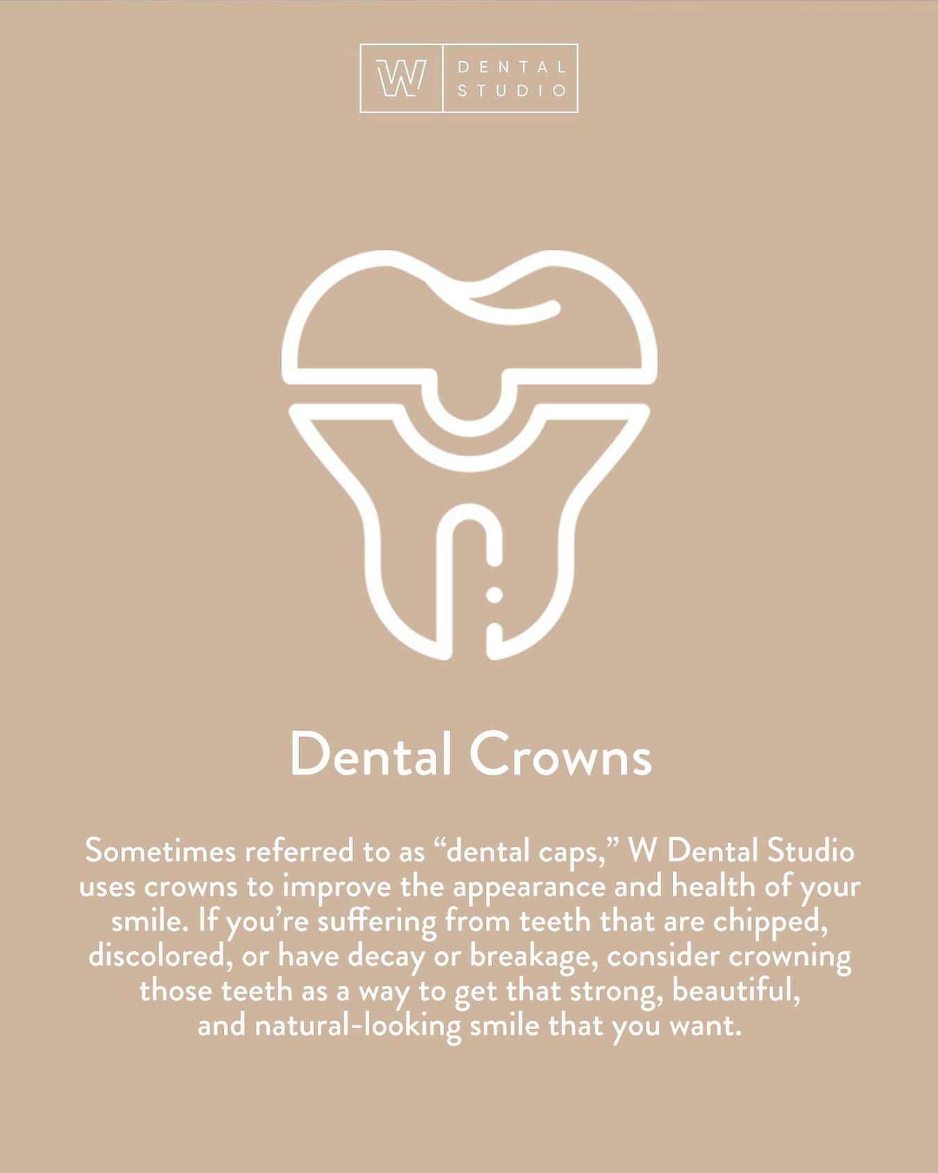 Sometimes referred to as “dental caps,” W Dental Studio uses crowns to improve the appearance and health of your smile.  If you’re suffering from teeth that are chipped, discolored, or have decay or breakage, consider crowning those teeth as a way to get that strong, beautiful, and natural-looking smile that you want. 

Ever wondered what the difference is between a crown and a filling , dental inlay, or dental onlay?  Crowns cover the entire tooth from the gum line up—so in essence, a crown becomes your new tooth surface because it completely envelopes it. On the other hand, fillings, inlays, and onlays only cover or fill a portion of the tooth, so your natural tooth surface still shows alongside .  One similarity that crowns and fillings do have, however, is that many times they can be created from similar materials like porcelain, ceramic, or even gold alloy. Not sure which material makes the most sense for your crown? Dr. Al Khalili or Dr. Daftary can help you choose the best option for you.
￼
 📞 613-564-3300
 📍 270 Richmond Rd, Ottawa, ON
 💻 https://www.wdentalstudio.com
 📧 info@wdentalstudio.com